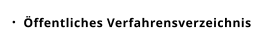 Öffentliches Verfahrensverzeichnis