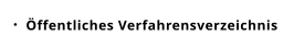 Öffentliches Verfahrensverzeichnis